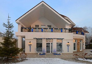 Новогоднее оформление  загородного дома